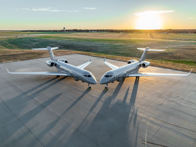 Gulfstream aircraft on tarmac